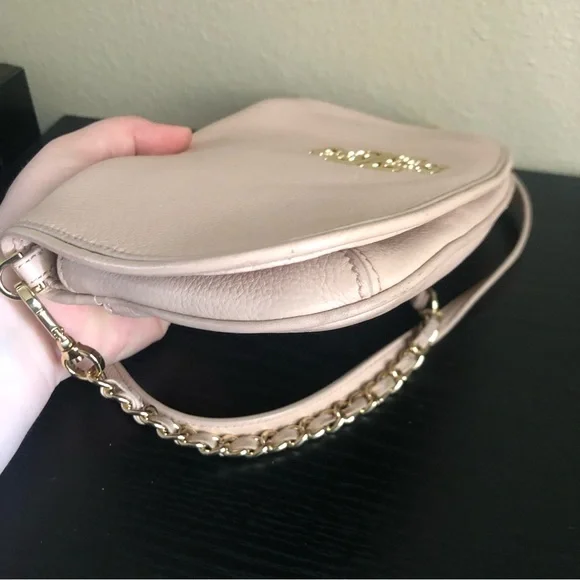 Tory Burch Britten Pale Pink Leather Crossbody Clutch Bag - Picture 5 of 15